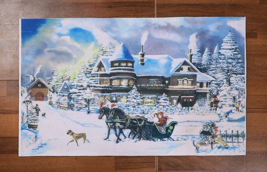Mountain in Winter Print