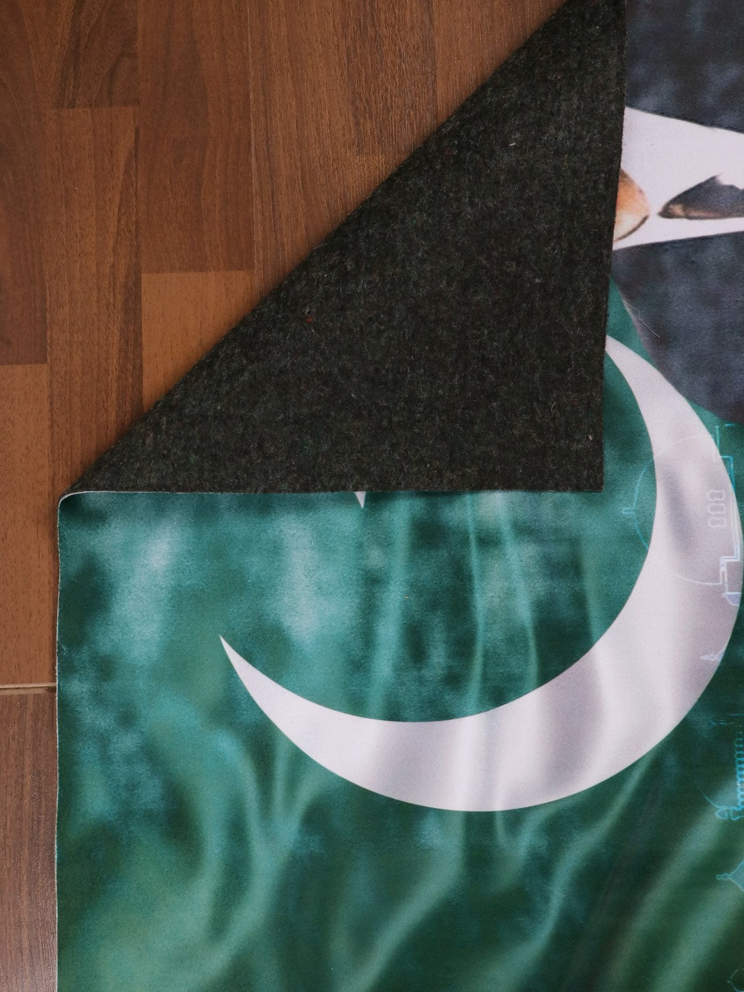 Pakistani Flag and Quaid e Azam Print