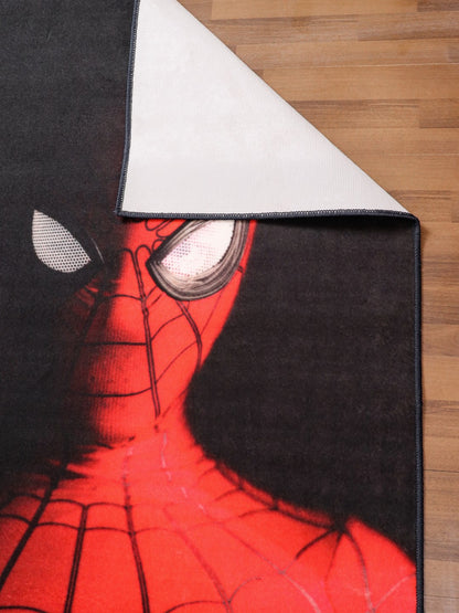 Black Red Spider-Man Rug