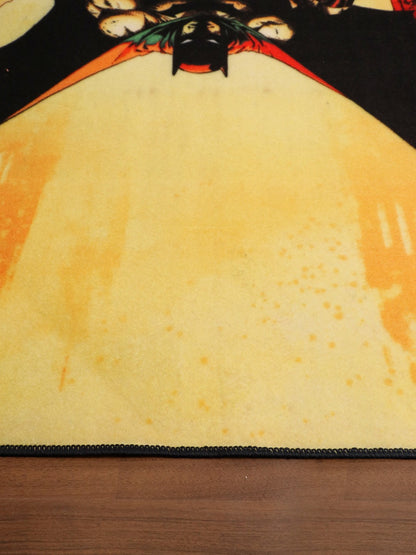 Yellow Shades & Multi Color Batman Print Rug