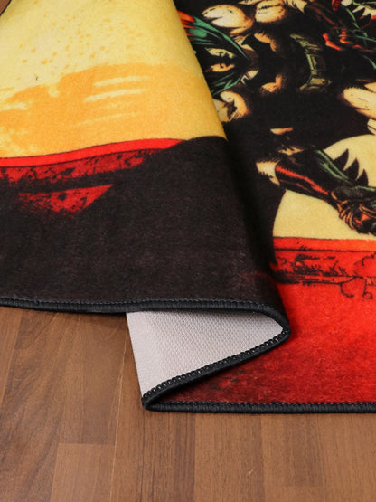 Yellow Shades & Multi Color Batman Print Rug